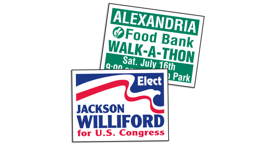 Economy Corrugated Signs and Frames